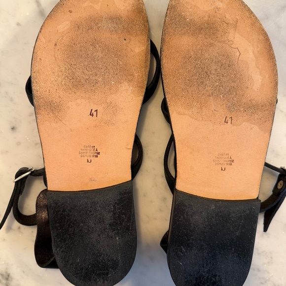 K.Jacques Black Strappy Sandals - Picture 6 of 8